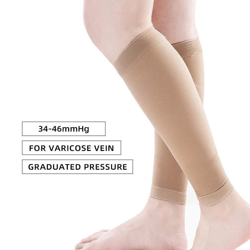 Compression Sleeve Calf - プラスサイズ S-5XL ランニング用アスレチックコンプレッションスリーブ レッグカーフ メンズ 30-40mmHg