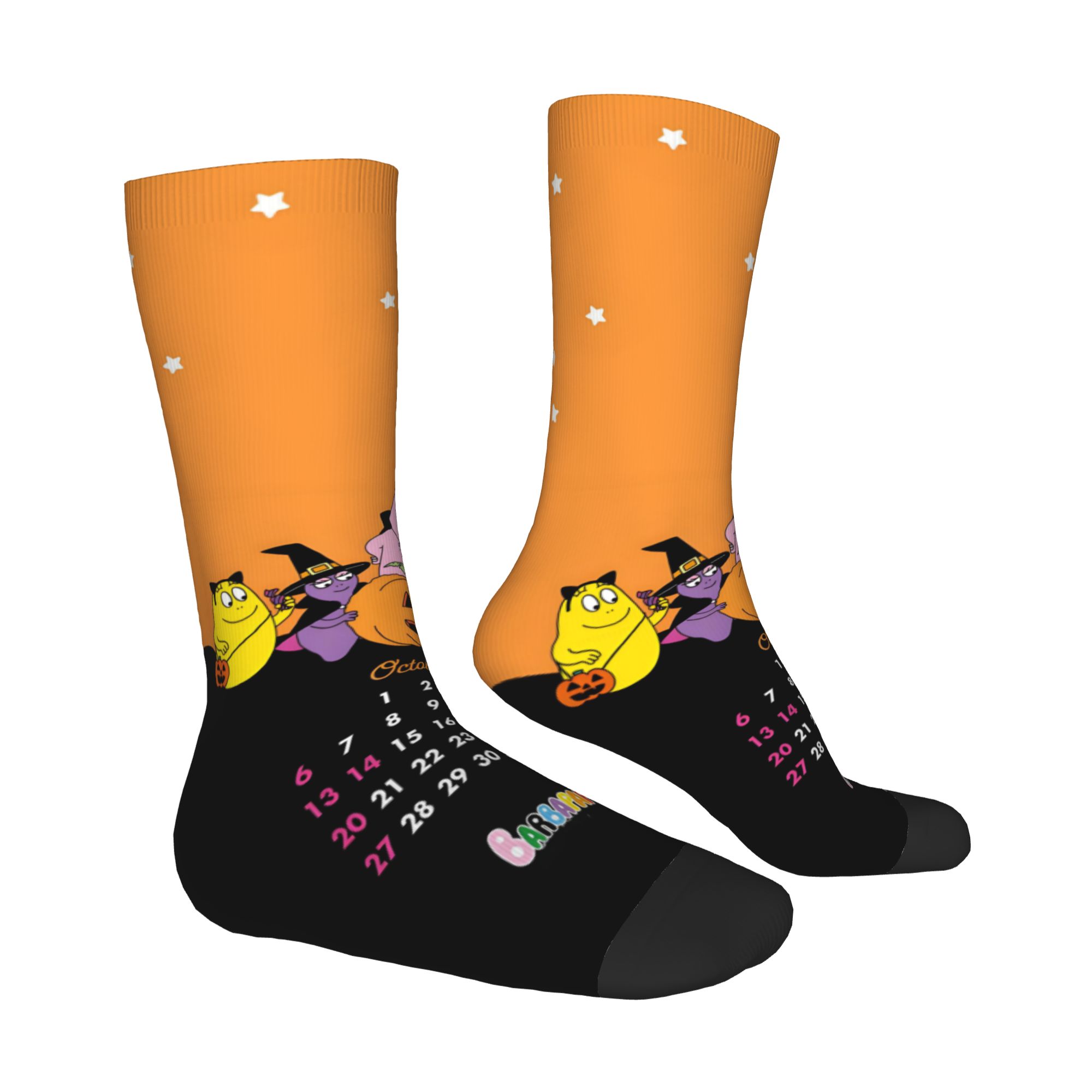カスタム面白い漫画バーバパパ柄壁紙柄メンズレディースクルーソ - Dress Sock Men のレビューと価格