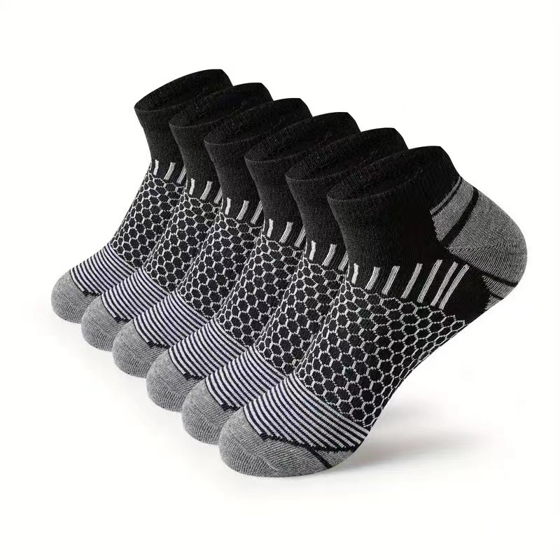 12足組 メンズ アスレチックソックス ハニカムデザイン ウ - Ankle Sock Low Cut のレビューと価格