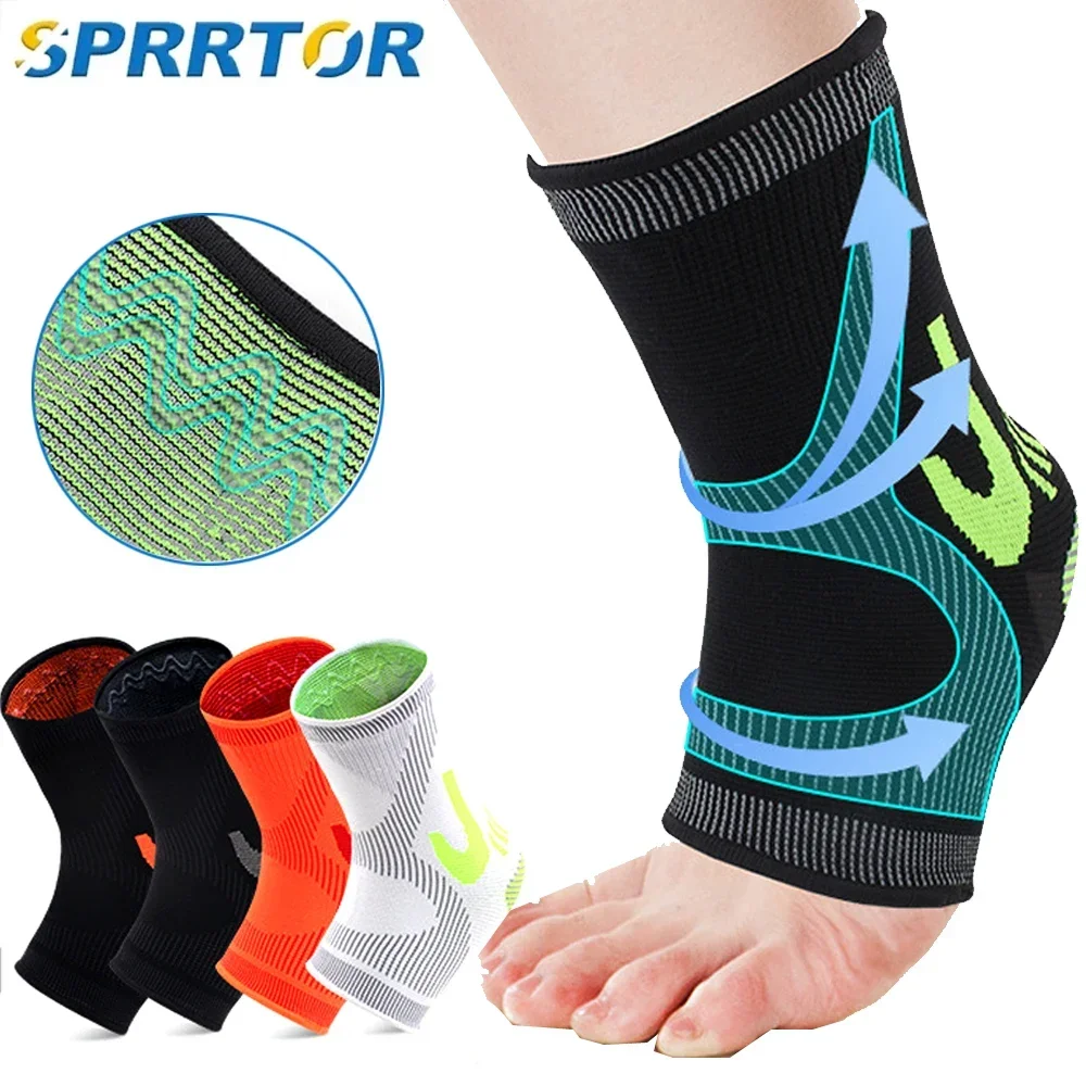 1個入り足首用圧縮スリーブ、男女兼用通気性足首サポート、腫れ - Ankle Brace Sock のレビューと価格