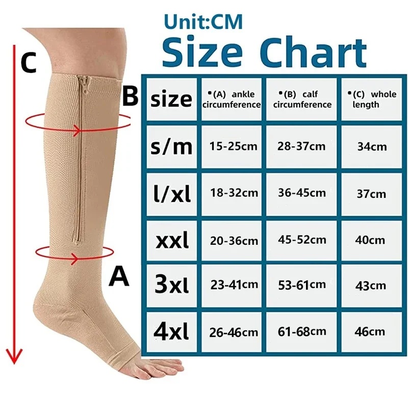 1/2/3/4ペア医療用圧迫ストッキング スポーツ用圧力ロン - Compression Sock Medical のレビューと価格