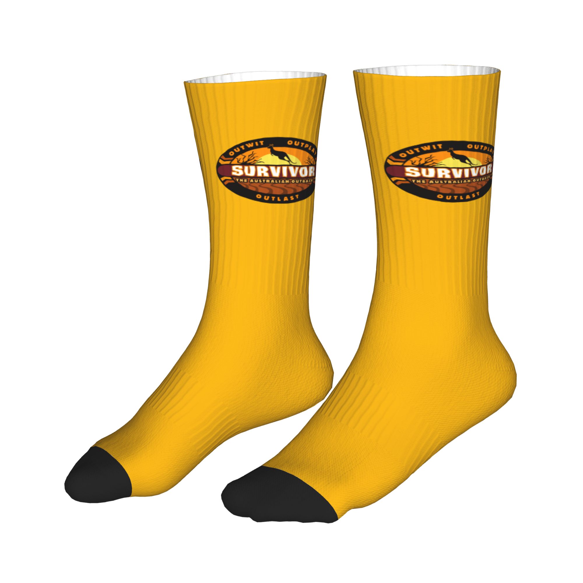 面白いメンズアドベンチャーゲームテレビ番組サバイバードレスソ - Dress Sock Men のレビューと価格