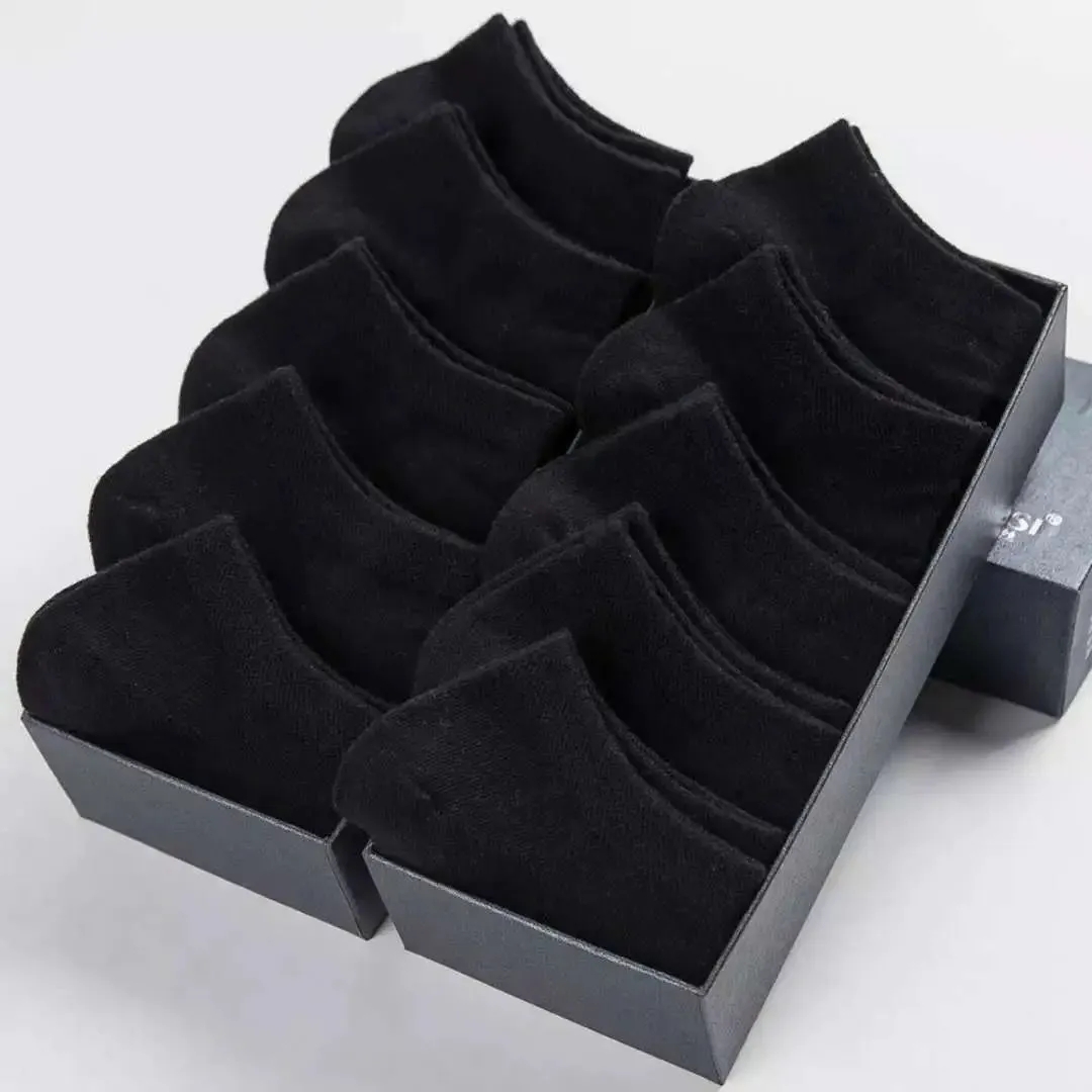 10足組 ブラック＆ホワイト グレー コットンソックス メン - Ankle Sock Low Cut のレビューと価格