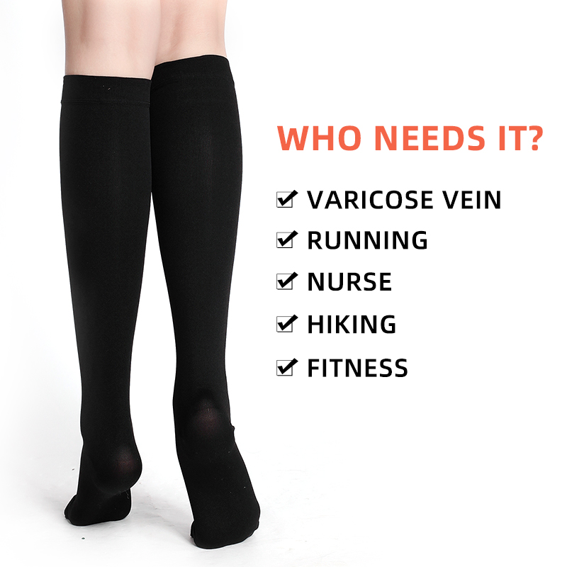 クローズドトゥ医療用圧迫ストッキング 34-46mmHg 静 - Compression Sleeve Calf のレビューと価格