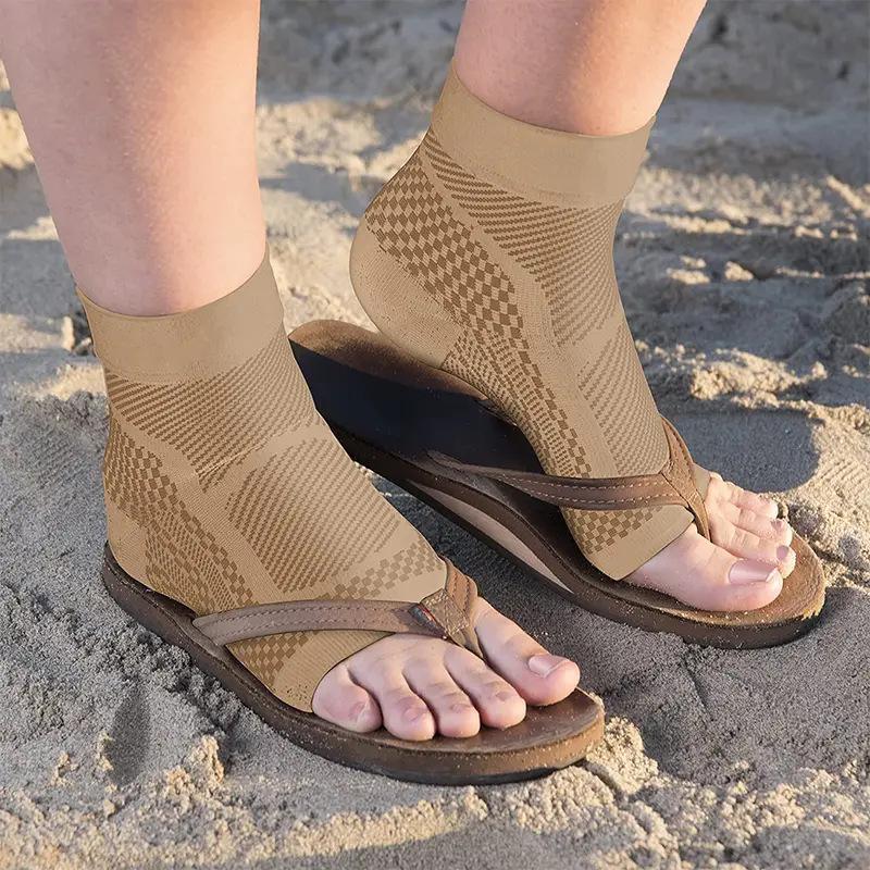 スポーツ用アンクルサポート、圧迫スリーブ、足底筋膜炎用ソック - Ankle Brace Sock のレビューと価格