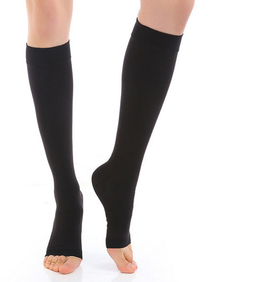 段階的圧迫力を持つ、つま先が開いた膝丈の伸縮性のある医療用カ - Compression Sleeve Calf のレビューと価格