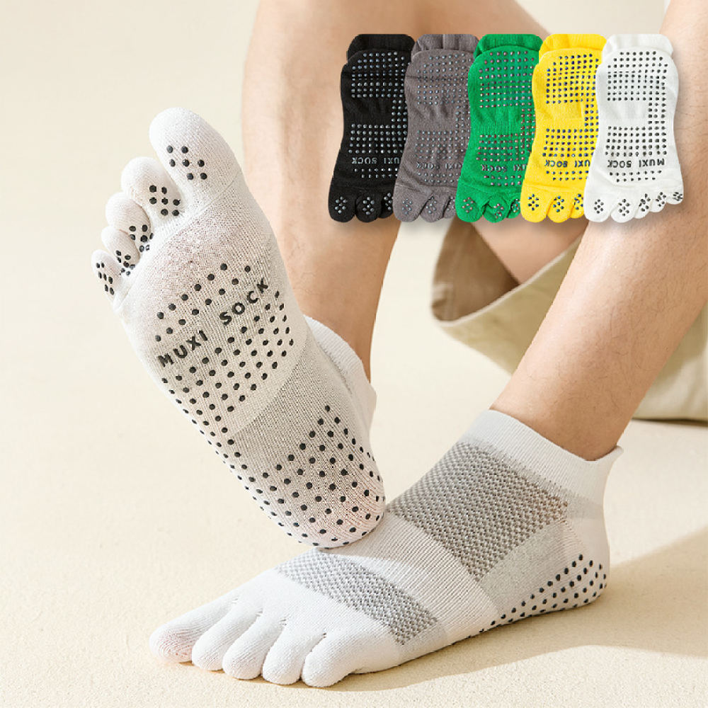 通気性に優れたメンズ用5本指ソックス。綿素材で、運動やランニ - Ankle Sock Low Cut のレビューと価格