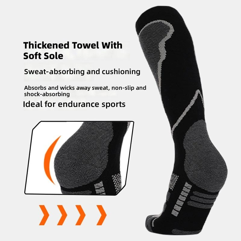 2 ペアのサーマルスキーソックスとネオプレンフットカバー男性 - Thermal Sock Winter のレビューと価格