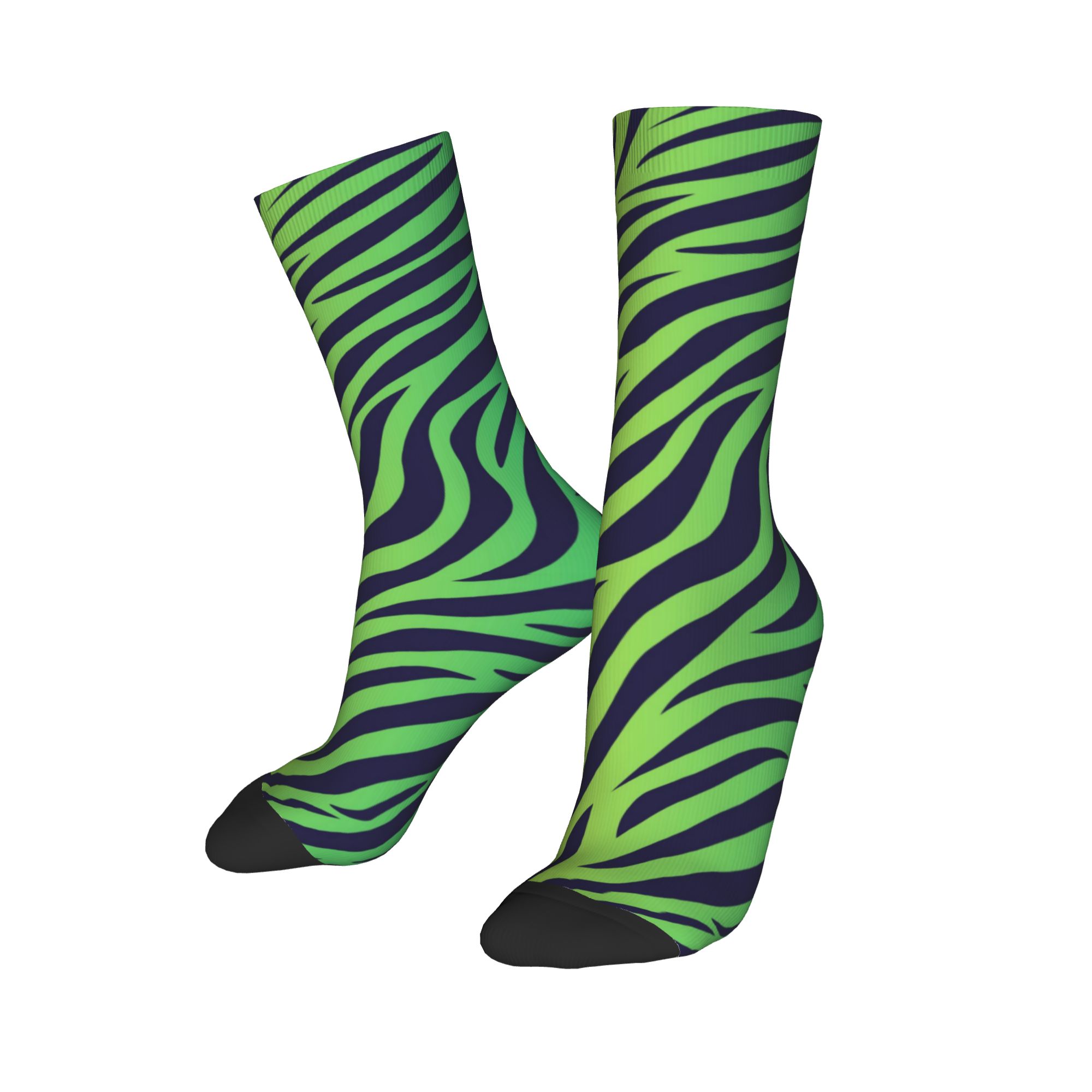 カラフルなタイガーゼブラスキンパターンドレスソックスメンズレ - Dress Sock Men のレビューと価格