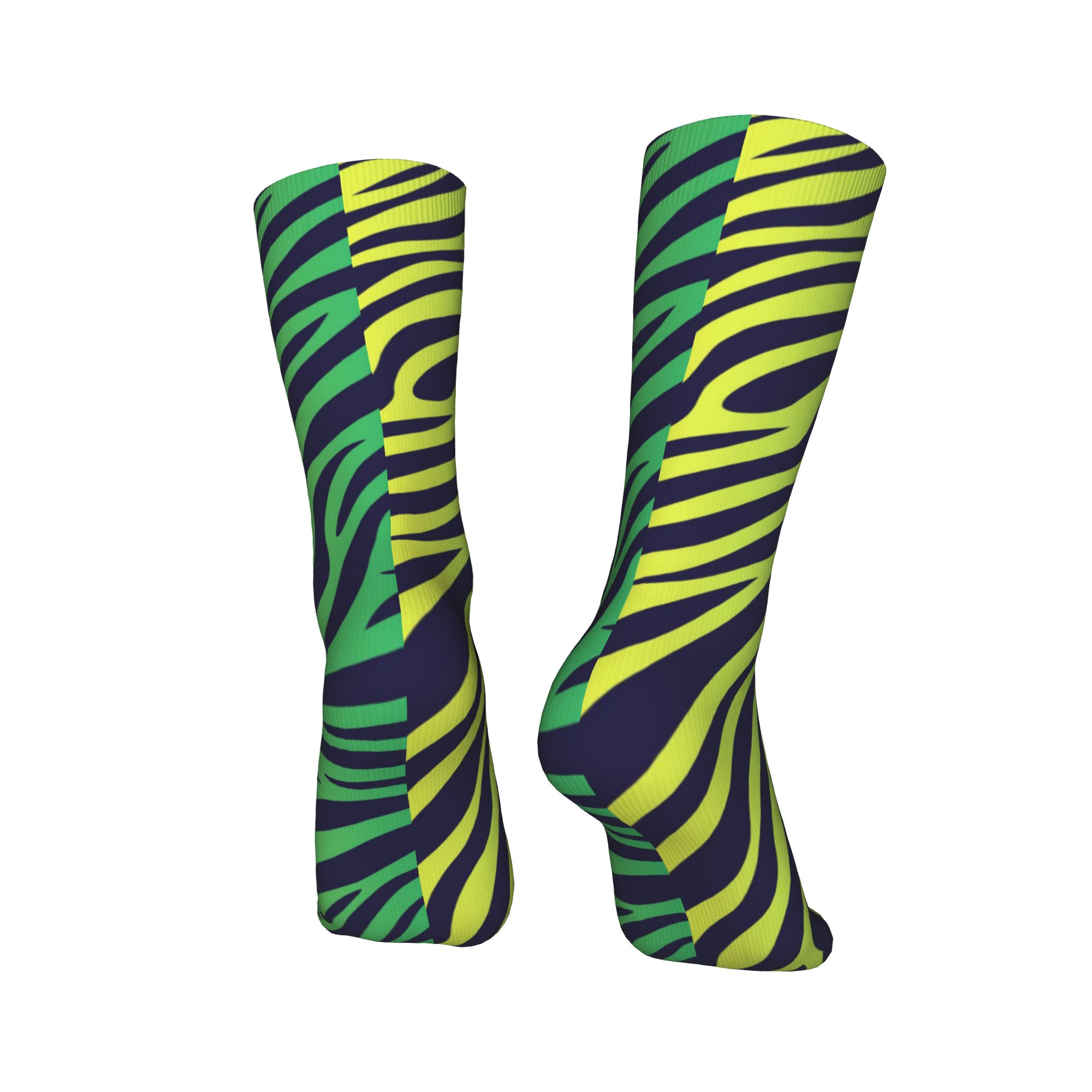 カラフルなタイガーゼブラスキンパターンドレスソックスメンズレ - Dress Sock Men のレビューと価格