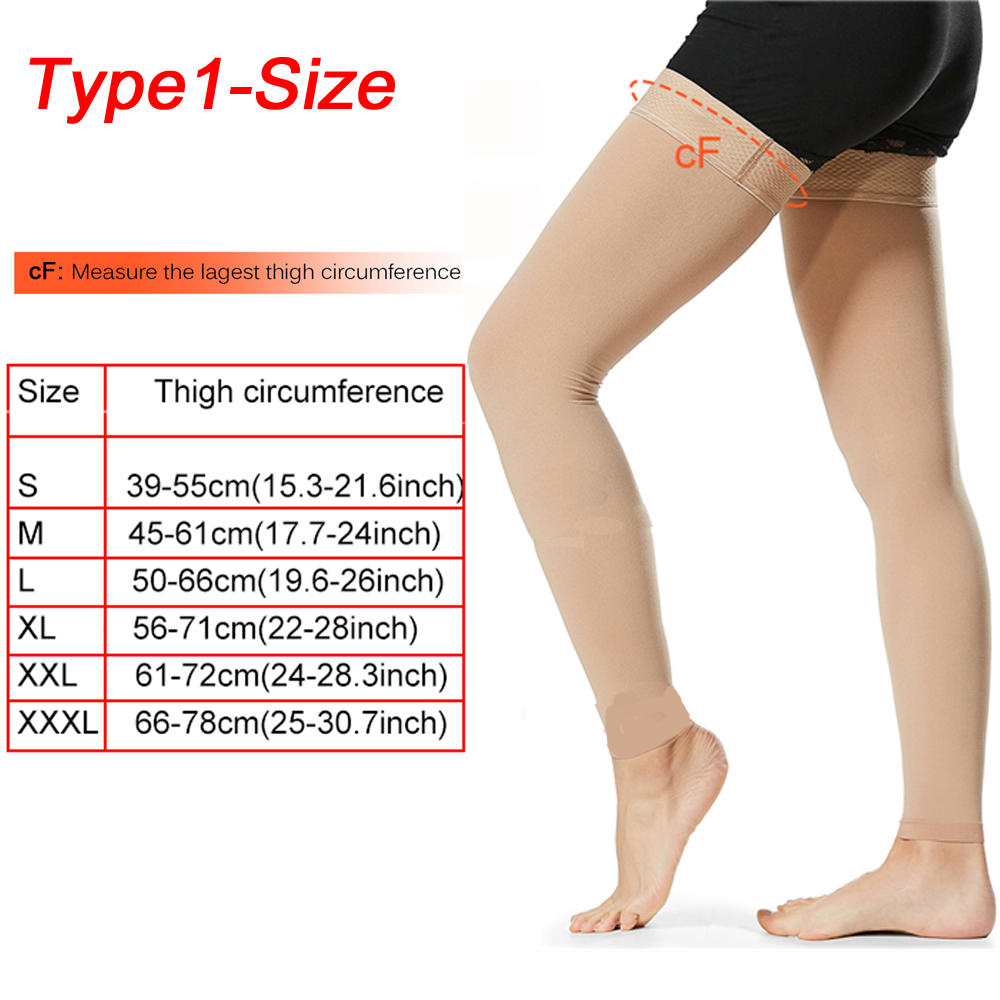 男性と女性のためのつま先の開いた膝の圧縮ストッキング,静脈瘤 - Compression Sock Medical のレビューと価格