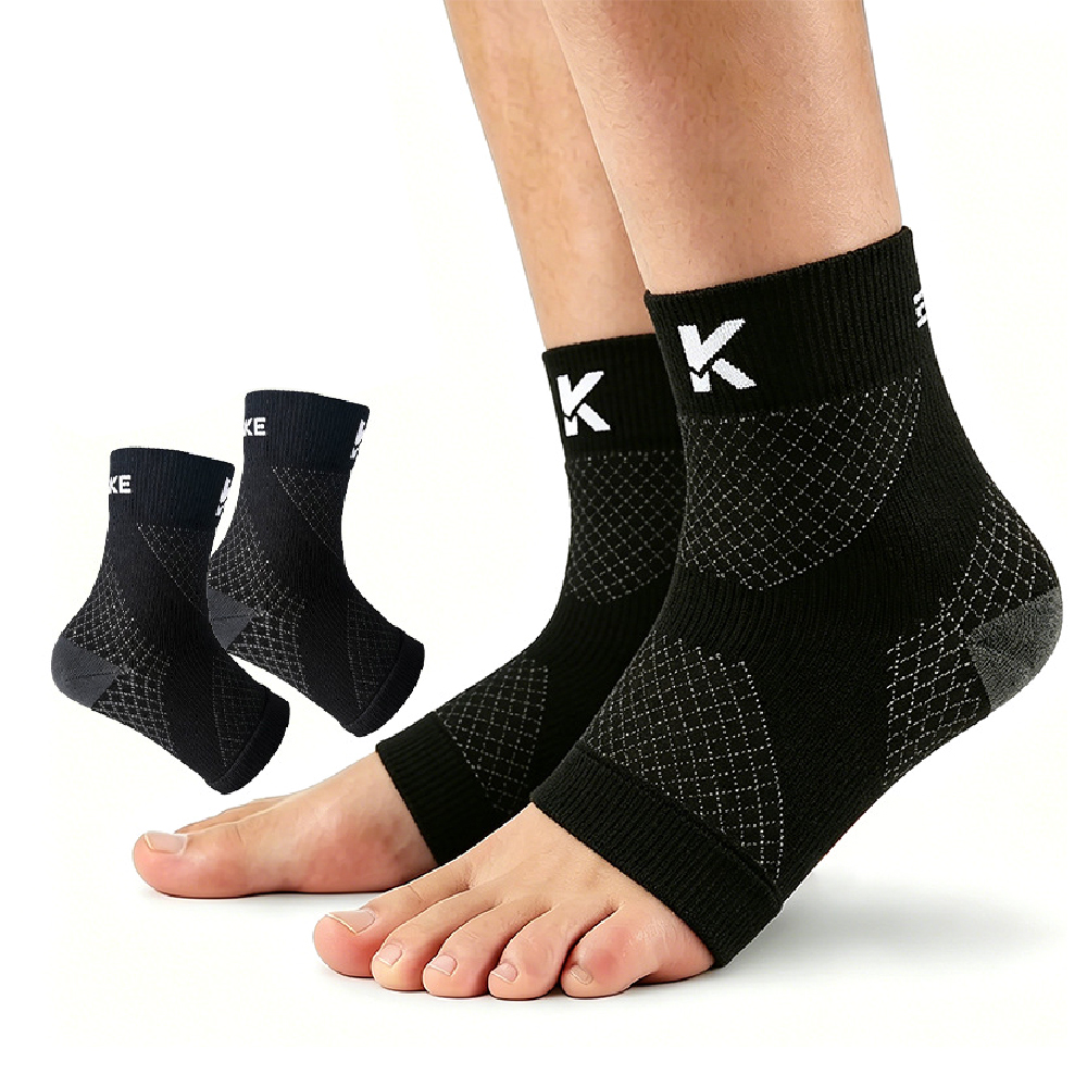 軽量で通気性のある足首用圧縮ソックス1組、捻挫した足首を安定 - Ankle Brace Sock のレビューと価格