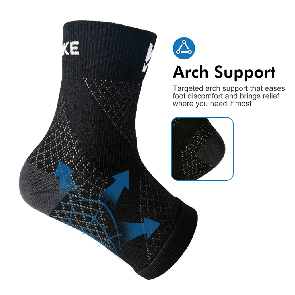 軽量で通気性のある足首用圧縮ソックス1組、捻挫した足首を安定 - Ankle Brace Sock のレビューと価格